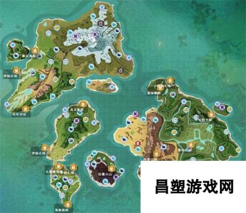 创造与魔法地图资源分布图 地图资源大全